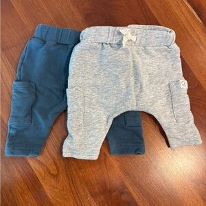 Carter's Little Planet Organic Newborn Pants set - Gray and blue
